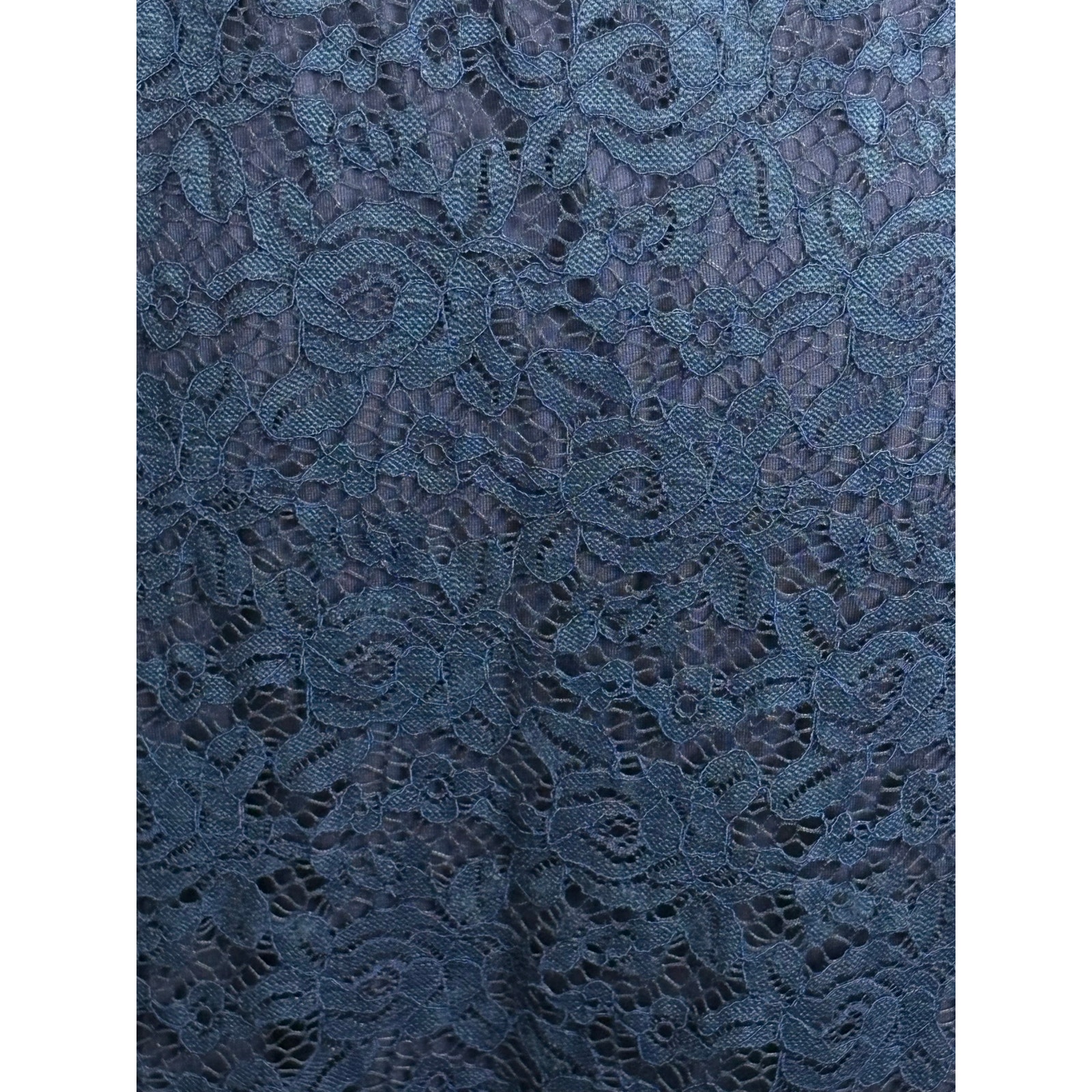 Nwt Nom Maternity Lucia Off-The-Shoulder Lace Midi Dress Women’s Large Navy Blue — image 8 of 8